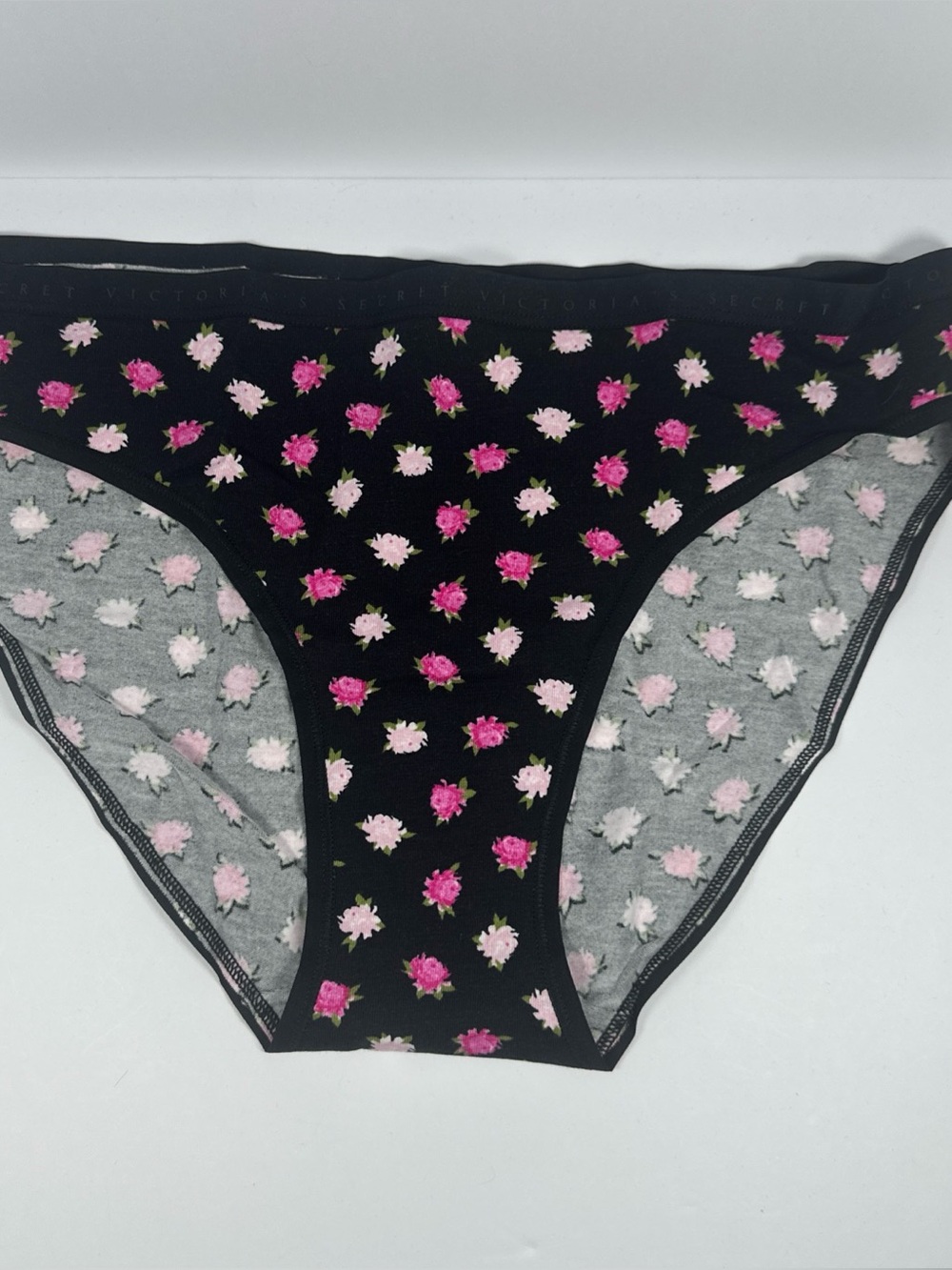 Victoria's Secret Black Floral Bikini Bottom